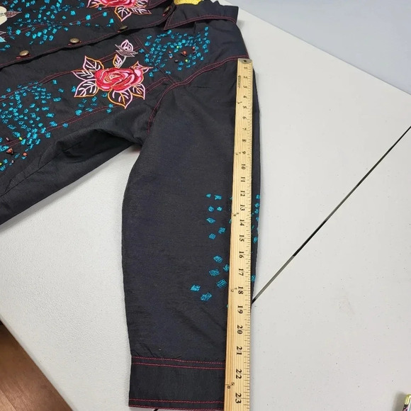 INDIGO MOON Embroidered Floral Button Up Jackets Size 2X NEW - Picture 12 of 15